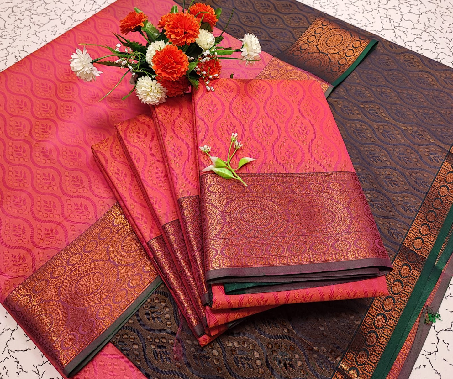 Kalai Tex 3D emboss Poonthamil Saree (PTS045)