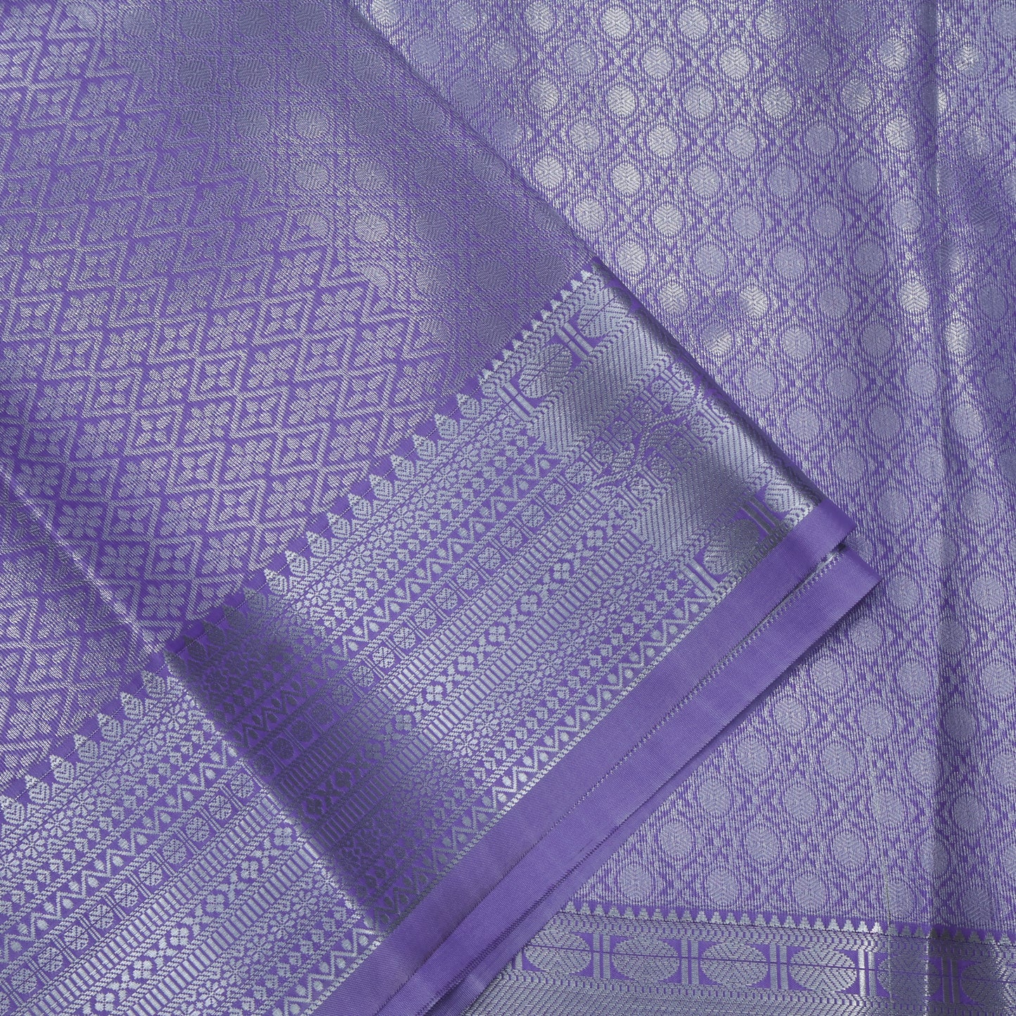 Bright Lavender Elampillai Brocade Silk Saree