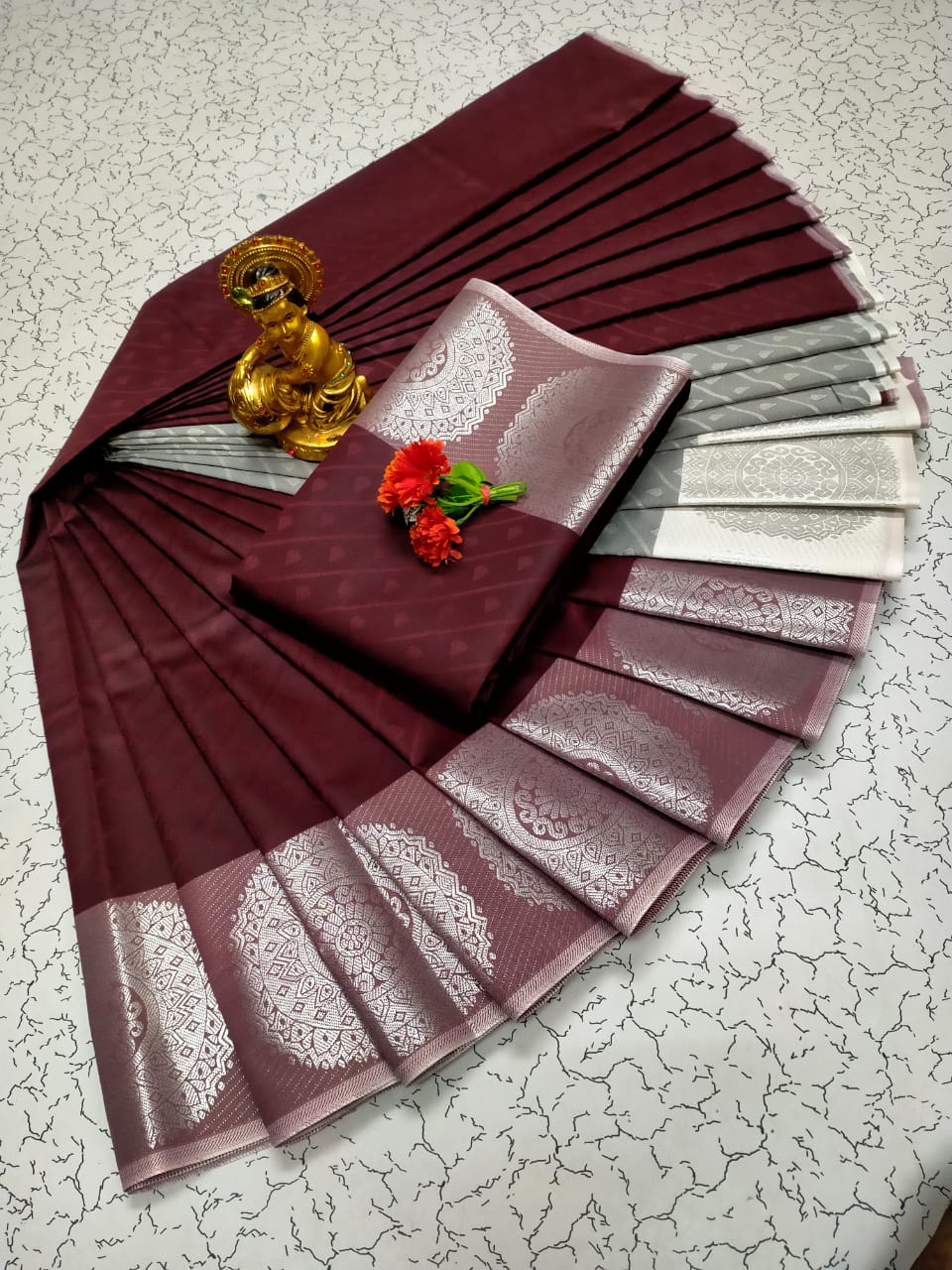 Kalai Tex 3D emboss Poonthamil Saree (PTS036)