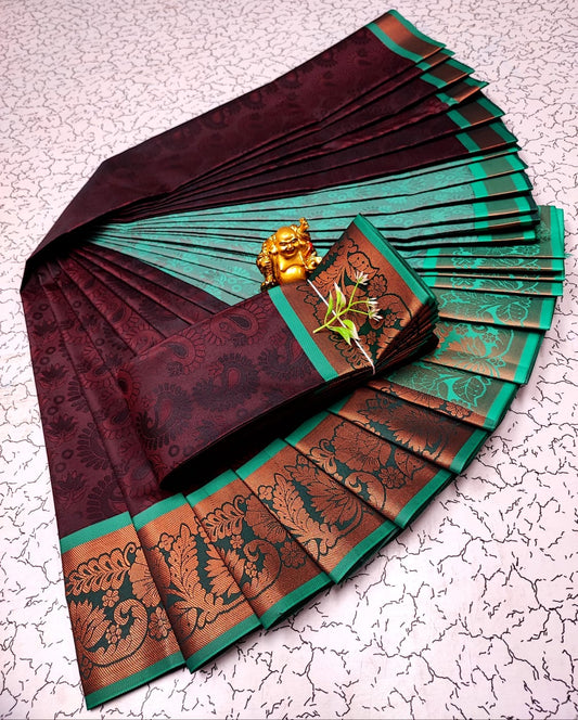 Kalai Tex 3D emboss Poonthamil Saree (PTS044)