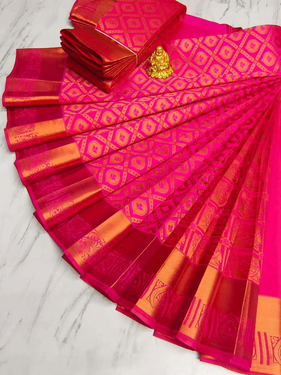 Elite Bridal Wedding Semi Silk Saree | EBW008