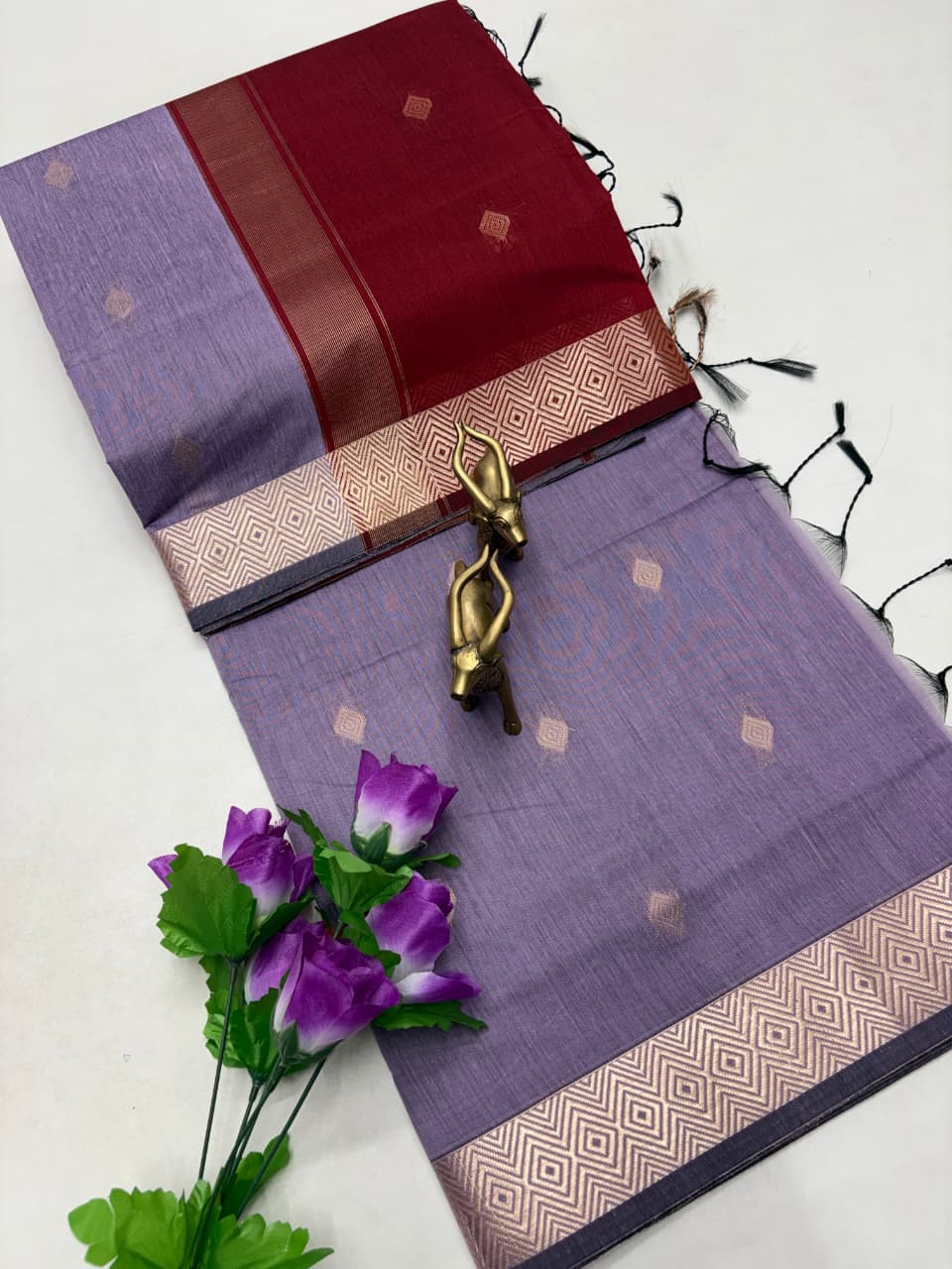 DIAMOND PATTERN MAHESWARI COTTON | DMC013