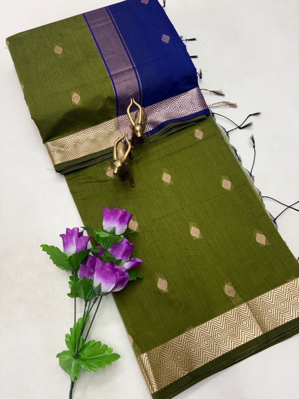 DIAMOND PATTERN MAHESWARI COTTON | DMC020