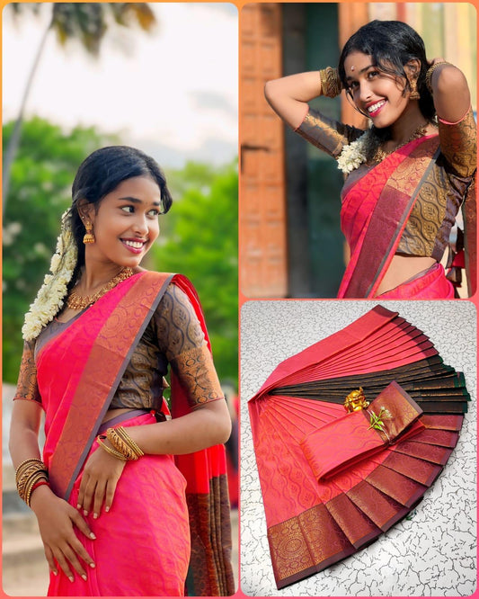 Kalai Tex 3D emboss Poonthamil Saree (PTS045)