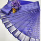 Kalai Blue Silk Saree with Silver Zari