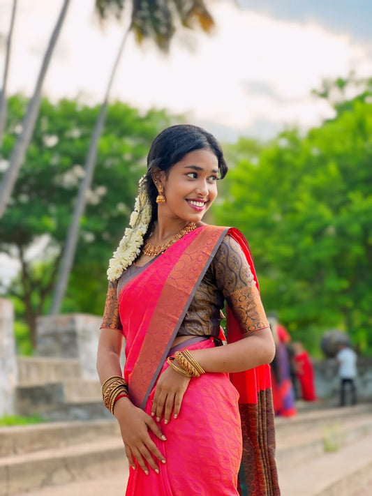 Kalai Tex 3D emboss Poonthamil Saree (PTS045)