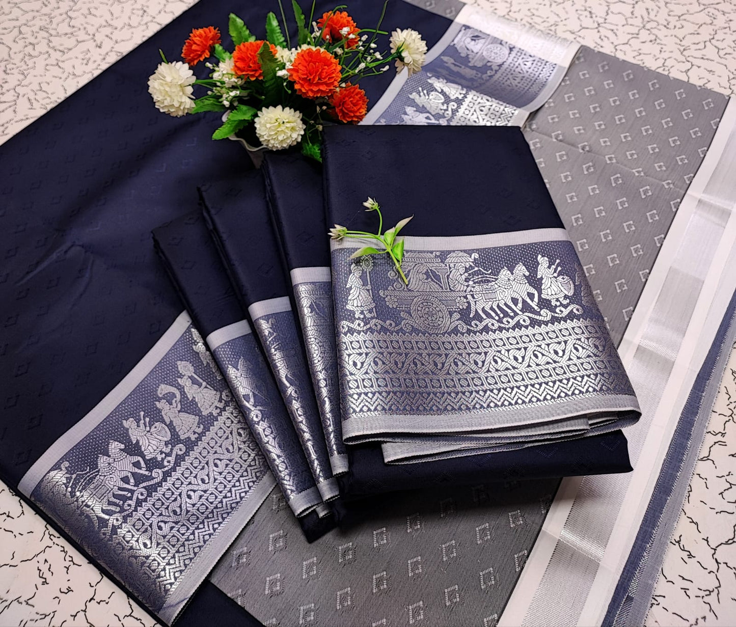 Kalai Tex 3D emboss Poonthamil Saree (PTS050)