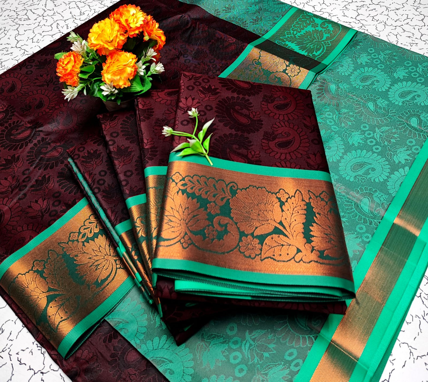 Kalai Tex 3D emboss Poonthamil Saree (PTS044)