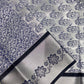 Elampillai Silk Saree in Silver and Navy Blue