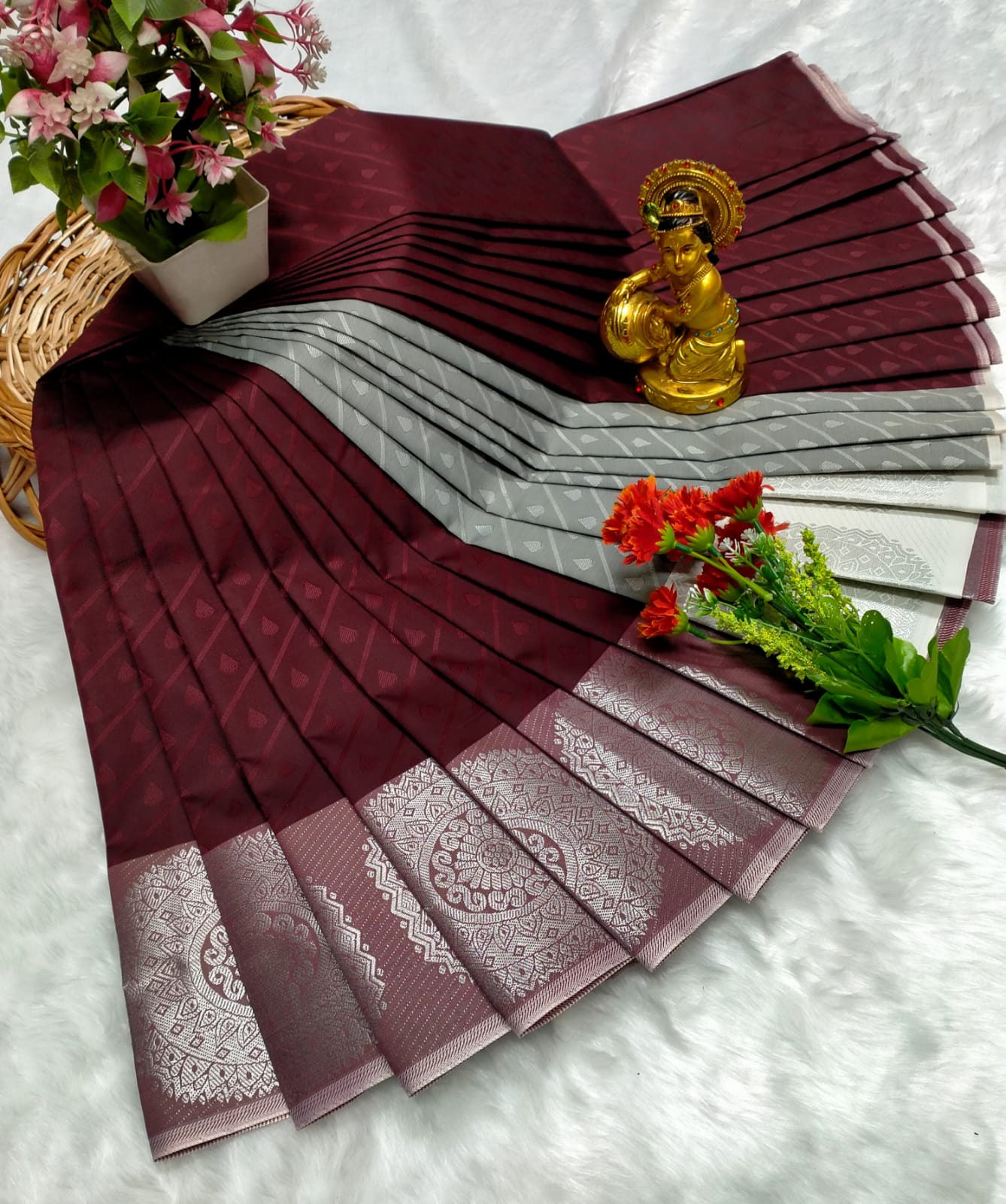 Kalai Tex 3D emboss Poonthamil Saree (PTS036)