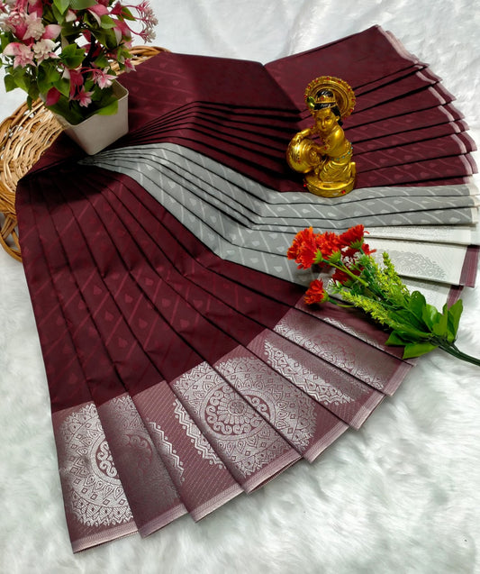 Kalai Tex 3D emboss Poonthamil Saree (PTS036)