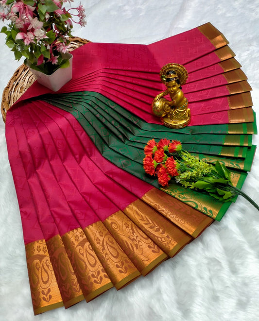 Kalai Tex 3D emboss Poonthamil Saree (PTS042)
