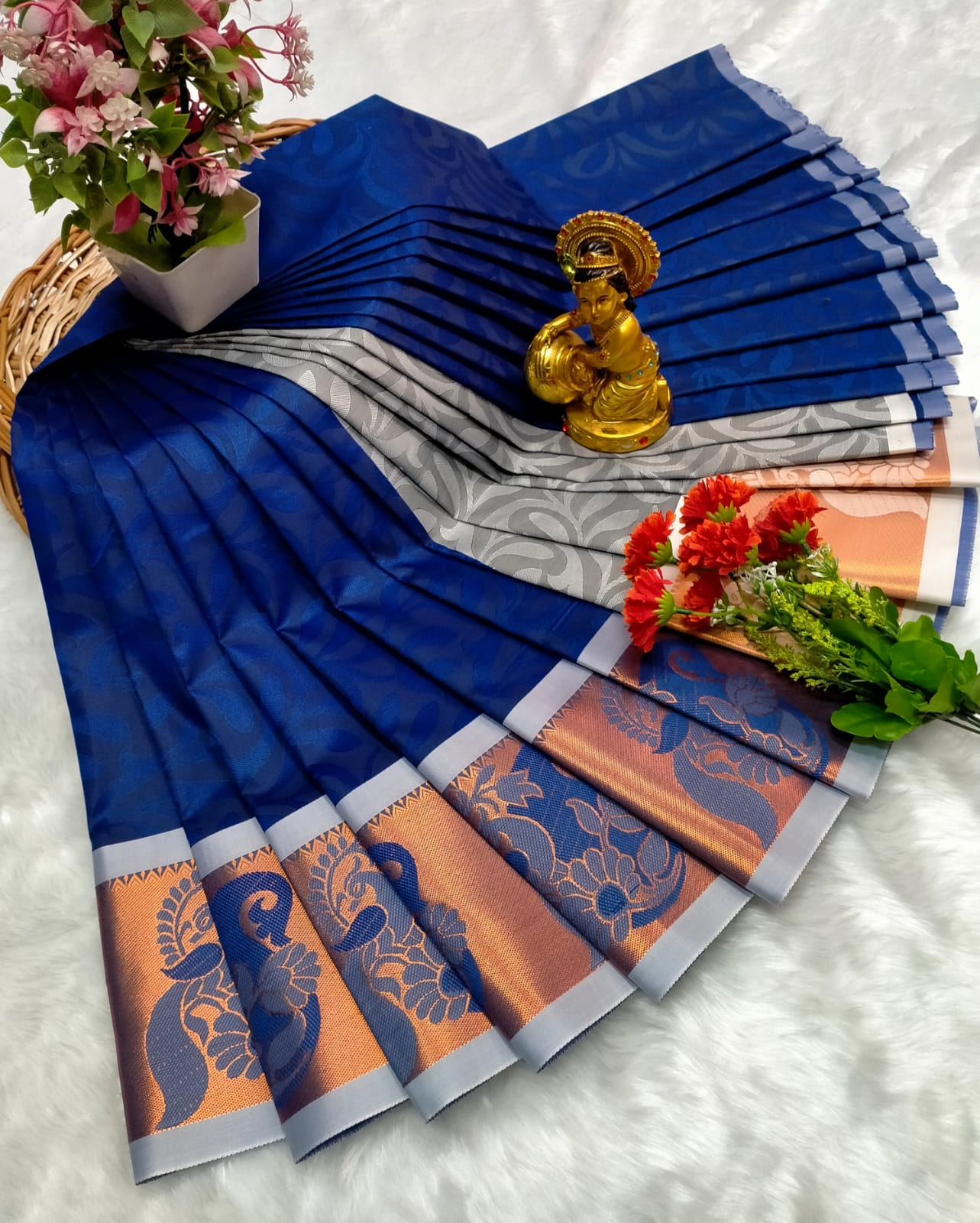 Kalai Tex 3D emboss Poonthamil Saree (PTS041)