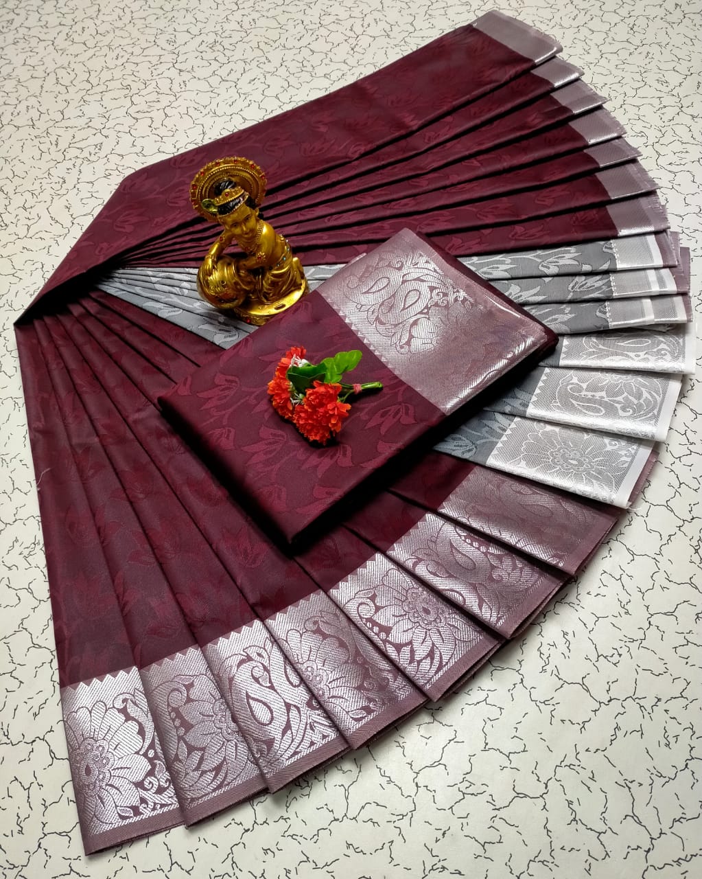 Kalai Tex 3D emboss Poonthamil Saree (PTS043)