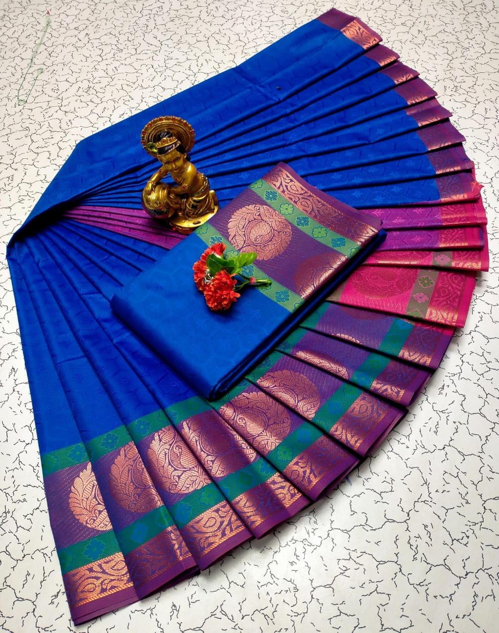 Kalai Tex 3D emboss Poonthamil Saree (PTS040)