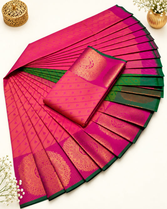 Deepam Pattu Premium Semi Silk Saree | DP001