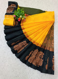 Kalai Tex Kottanj Border Silk Cotton Saree (KS015)