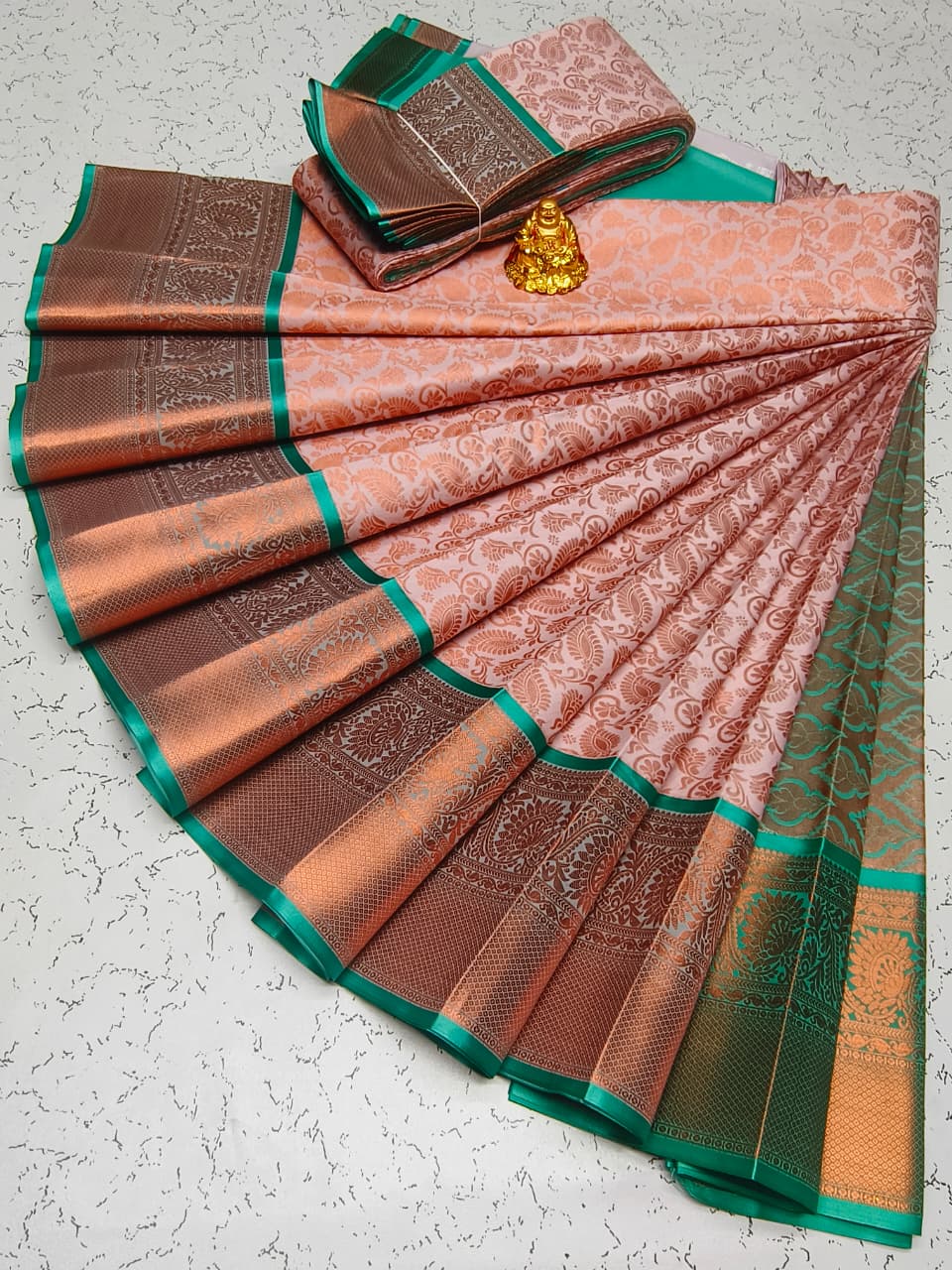 Elite Bridal Wedding Semi Silk Saree | EBW001