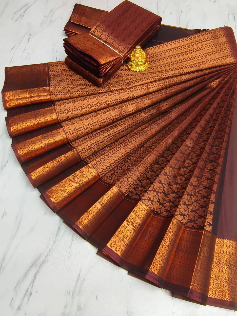 Elite Bridal Wedding Semi Silk Saree | EBW015