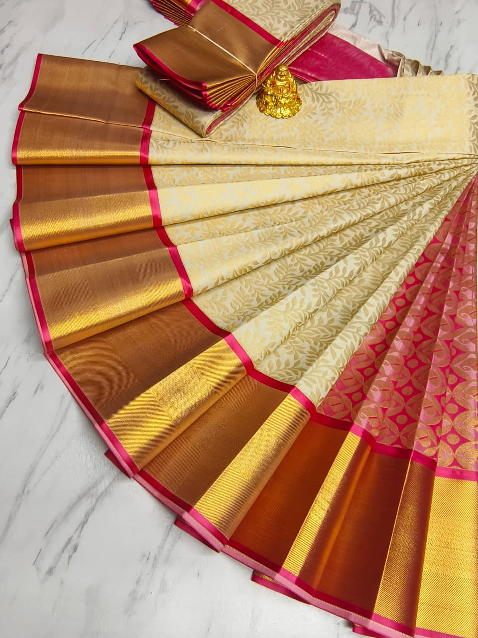 Elite Bridal Wedding Semi Silk Saree | EBW007