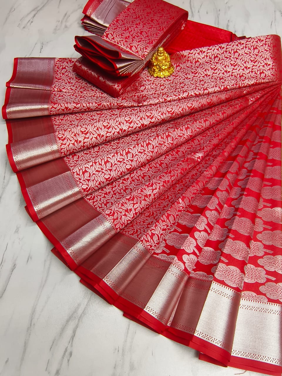 Elite Bridal Wedding Semi Silk Saree | EBW013