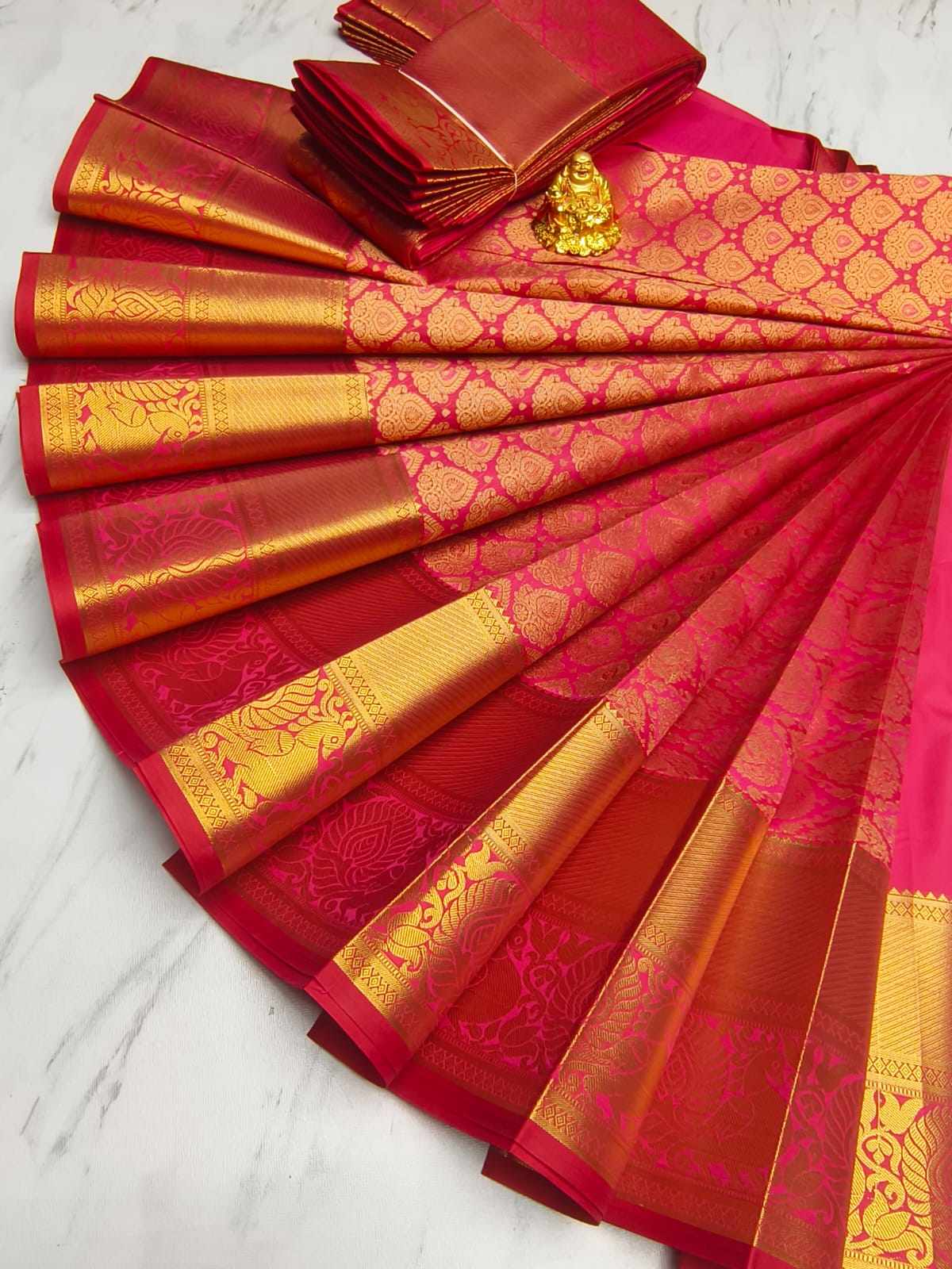 Elite Bridal Wedding Semi Silk Saree | EBW006