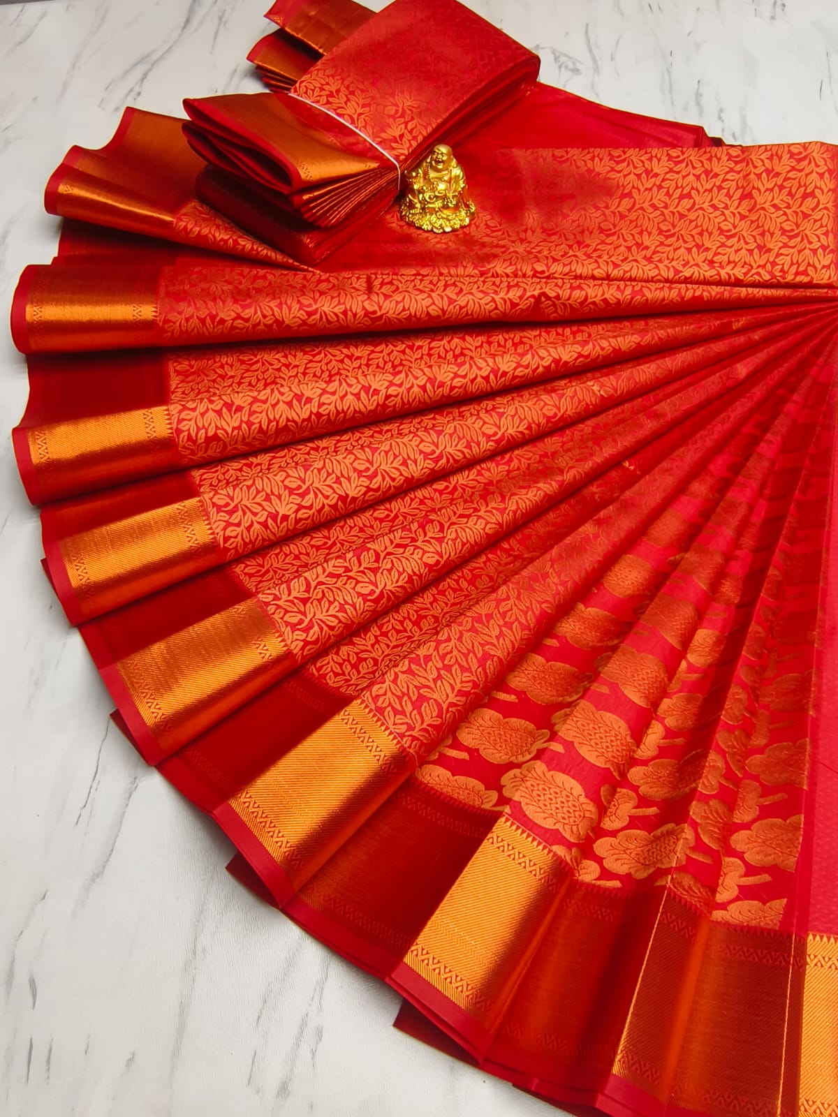 Elite Bridal Wedding Semi Silk Saree | EBW004