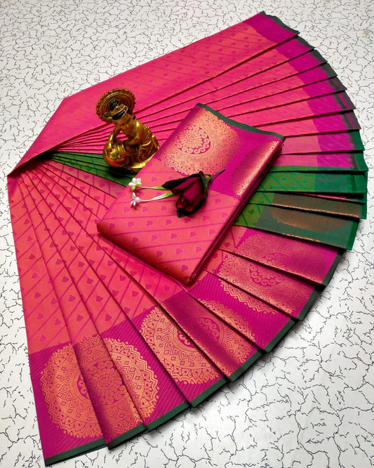 Deepam Pattu Premium Semi Silk Saree | DP001