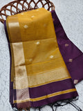 Diamond Pattern Silk Cotton Saree -  ND18