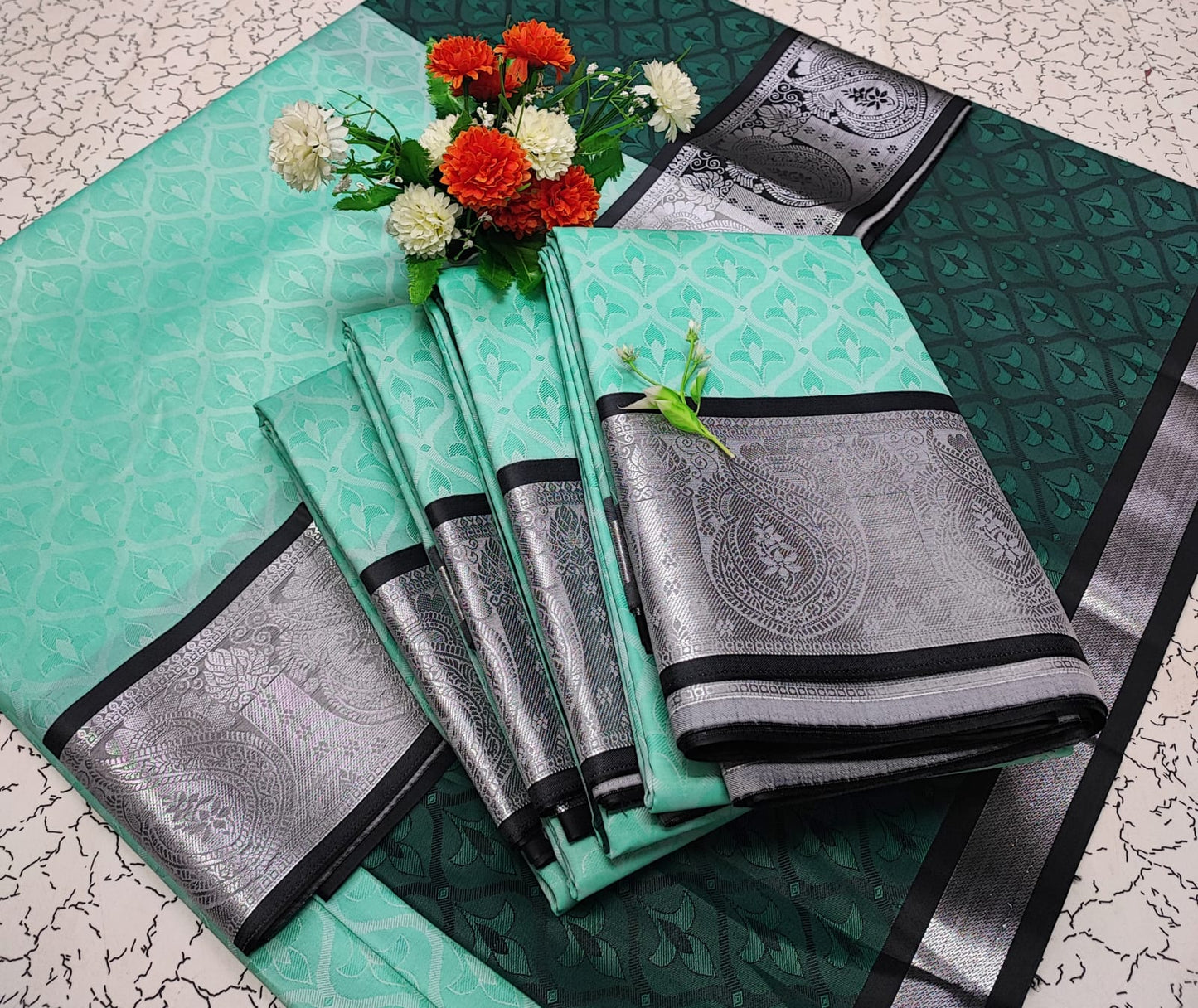 3D Emboss Semi Silk Sarees