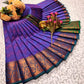 3D Emboss Semi Silk Sarees - KES01