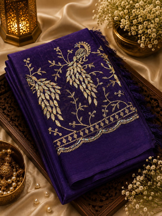 PREMIUM SATIN SPACE SILK SAREES | SSS005