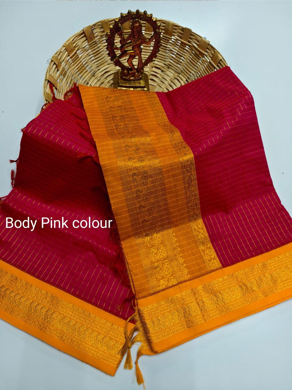 Kalai Tex Checked Kalyani Cotton Saree KC015